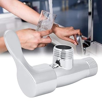 Bathroom Tap Valve, Zinc Alloy Angle Valve, for Bathroom Faucet Accessories Toilet Bathroom Equipment