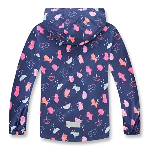 TAPUU Boys Girls Rain Jackets Waterproof Zip Hooded Windbreakers for Kids3