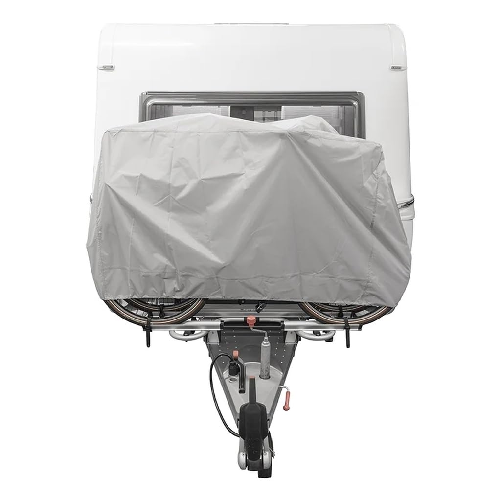 Housse de Protection XL pour 2 vélos - pour Montage de Timon - Imperméable et résistante aux intempéries - Ripstop 210D Oxford - Housse de vélo électrique avec Cordon de Serrage - pour