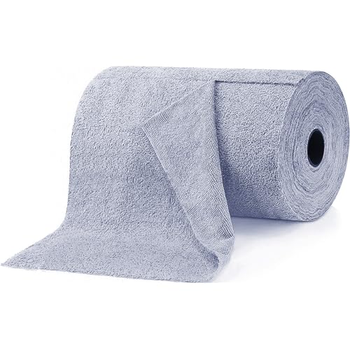 SeiudKty Bayetas Microfibra, Paños De Microfibra 40 Unidades por Rollo Rasgable Paño De Limpieza De Microfibra, 25 X 25cm Paños De Limpieza Adecuado para La Limpieza De Cocina, Baño Y Coche