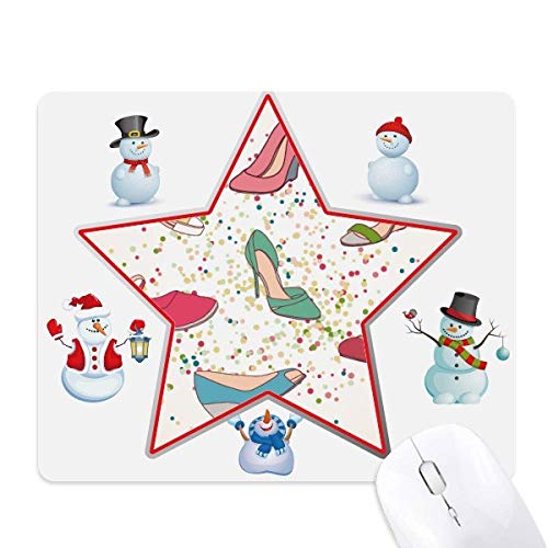 Tapis de souris le bonhomme de neige étoile dessin animé tapis de bureau original antidérapant