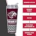 Rico Industries NCAA Southern Illinois Salukis Standard 24oz Personalized Tumbler W/Hinged Lid - Team Colored Travel Tumbler - Keeps Drinks Cold or Hot