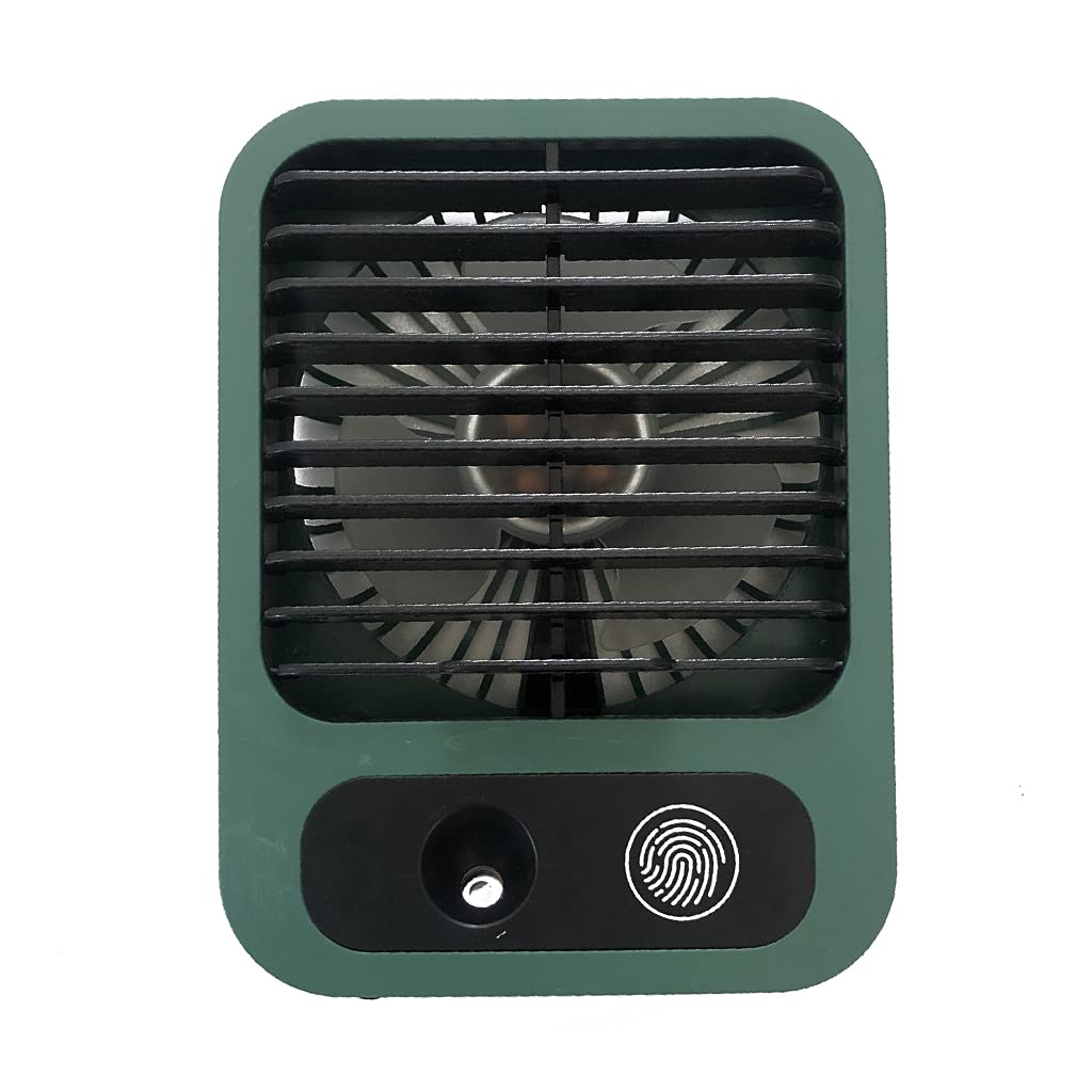 FAIRY RABBIT Portable Mute Desktop Usb Air Cooling Fan Air Cooler Fan Nano Spray Humidificatier Cooling Fan Rechargeable,Usb Air Cooler Fan,Green
