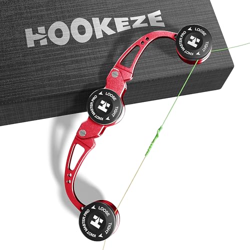 HOOK-EZE FG Knot Tying Tool, GT Knot Assist for Braid to Leader Connection, Adjustable Tension, Fast...