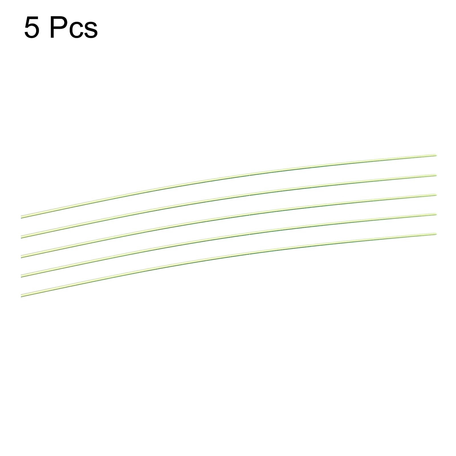 QUARKZMAN Sostituzione Fibra Ottica Mirino Aste, 5pz 1mmx15cm PMMA per Archi Mirini DIY Arte Fluorescenza Verde