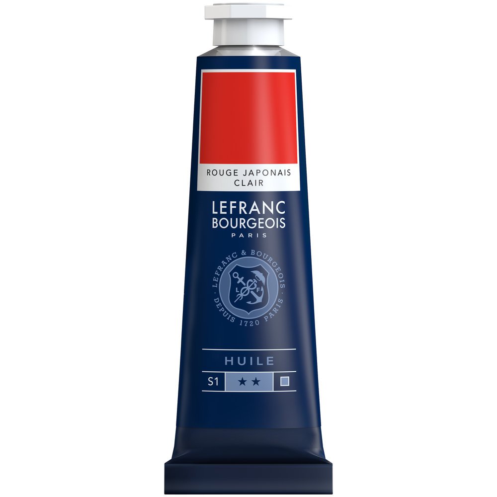 Lefranc & Bourgeois Fine Oil Smooth & Highly pigmented Oil, oil-based paint, Japanischrot Hell, 40 ml