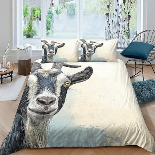 Housse de couette chèvre 3D pour créer une déco de chambre cocooning