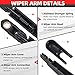 Rear Windshield Back Wiper Arm Blade Set - Replacement for Nissan Rogue 2008-2013, Nissan Juke 2011-2016 OE:28780-JM00A