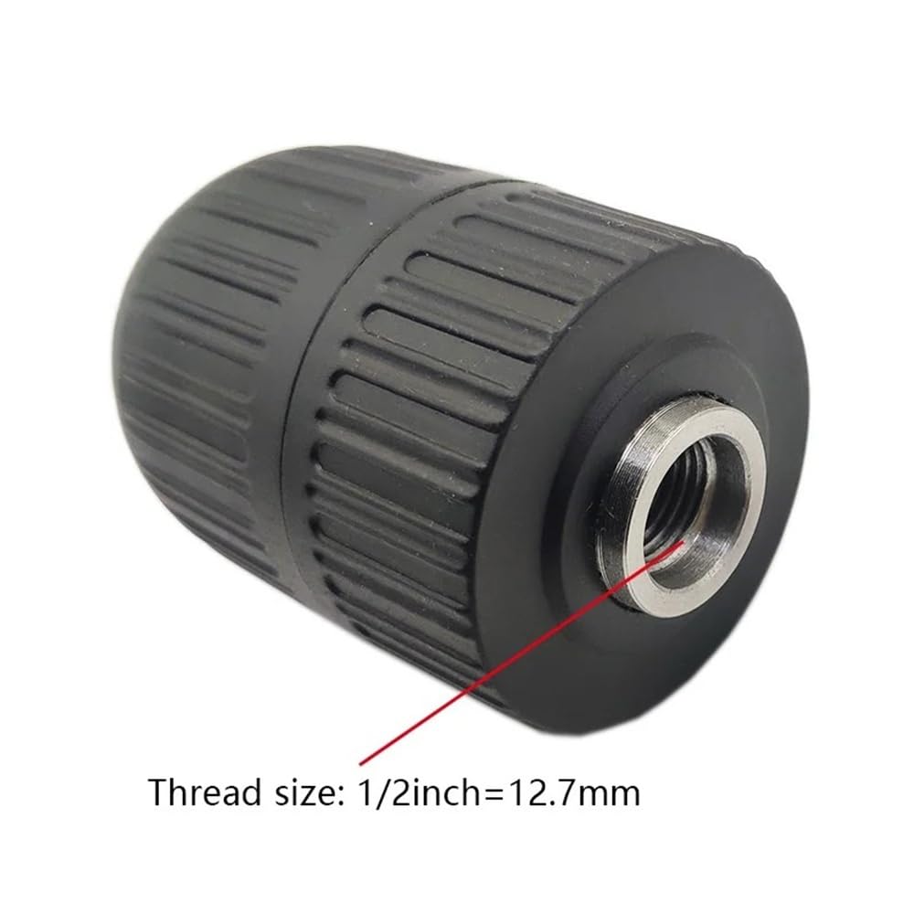 4-częściowy zestaw adapterów do szybkowymiennego uchwytu wiertarskiego, 1/2"-20UNF, bezkluczykowy do bitów 2-13 mm, SDS-Plus do 1/4" sześciokątny