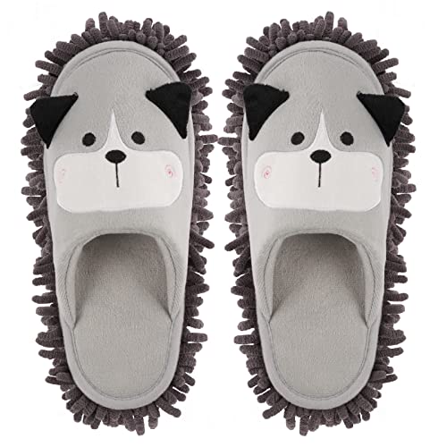 Frjjthchy Cartoon Dog Mop Slippers