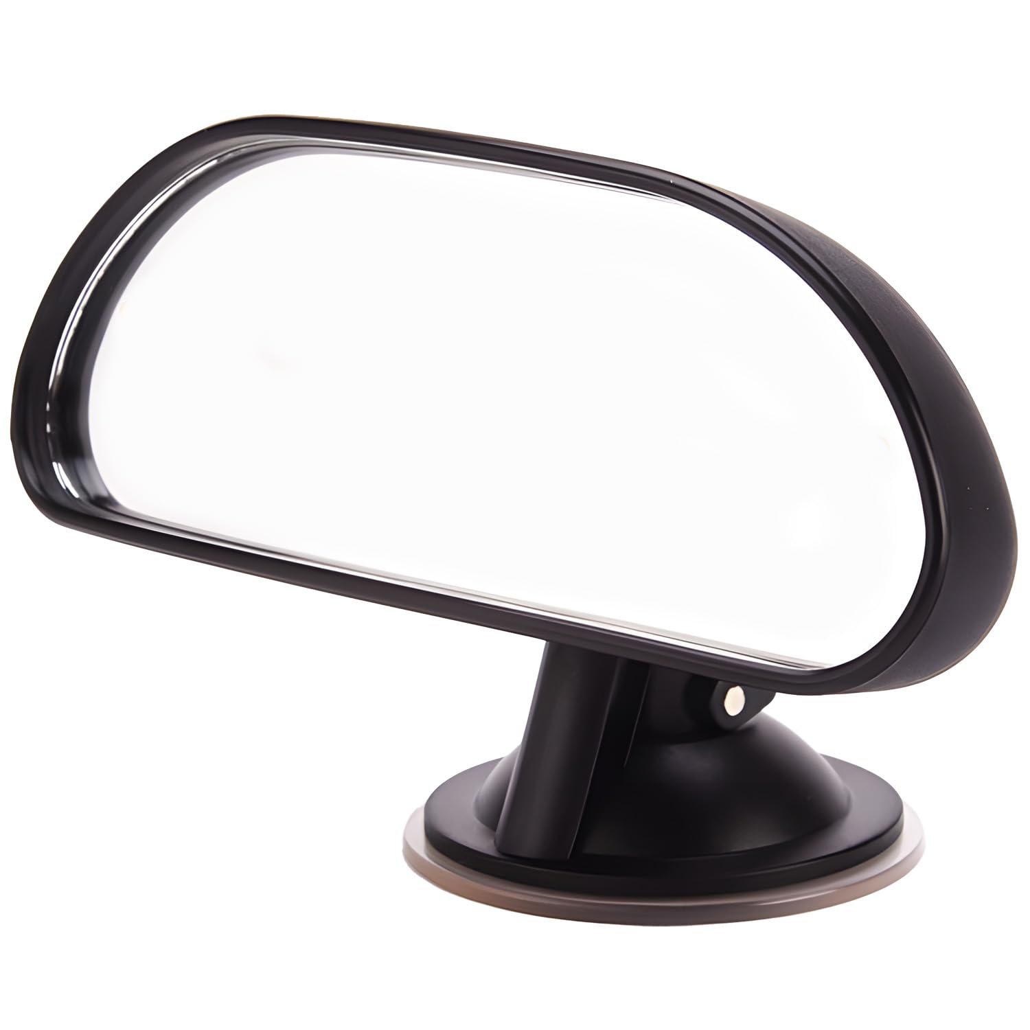 Universal Car Baby Mirror 360 Degree suction cup type Car Back Seat Baby View Mirror Adjustable Auxiliary Rear View Mirror 5.9Inch - Black