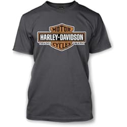 Harley-Davidson camiseta Elongated Naranja Bar & Shield Carbón vegetal 30291961