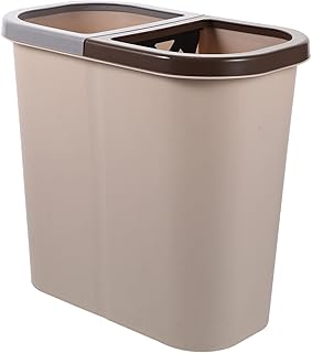 OFFSCH Sorting Trash Can Office Trash Can Trash Container Plastic Waste Basket Kitchen Under Sink Trash Can Small Waste Bin Recycle Bin Outdoor Office Garbage Can Dry Plastic Box Mini