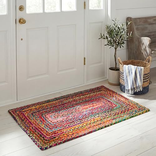 Tapete artesanal SAFAVIEH 69x122 cm rojo y multicolor miniatura 1