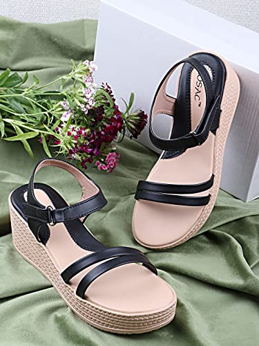 Image of MOSAC Stylish Fashionable Casual Wedges Heel Sandal For Women's And Girl's