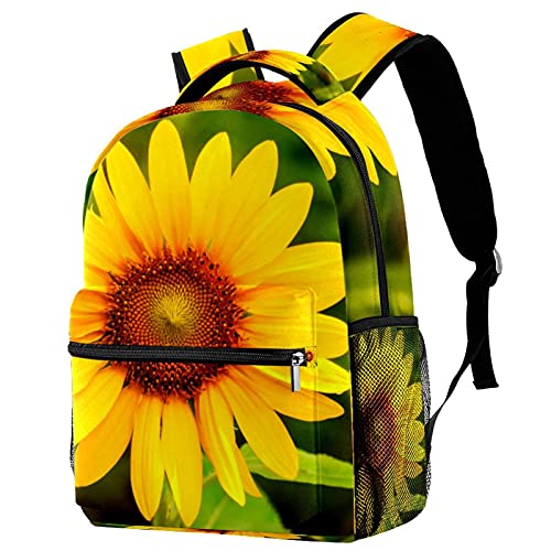 Sac à dos de voyage dessin animé fleurs colorées, cadeau parfait de rentrée