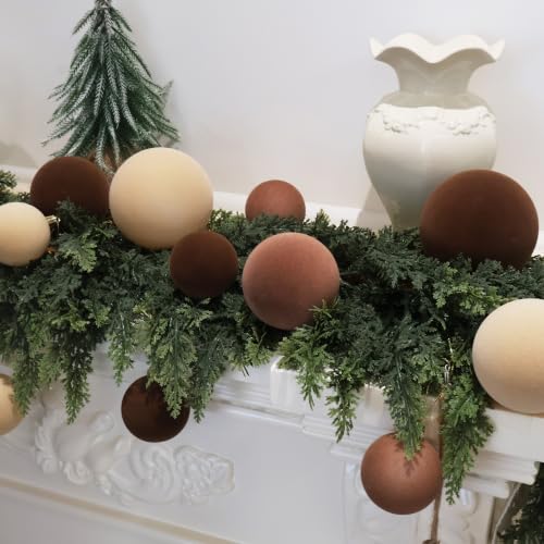 Image of 3.15In Velvet Ornaments for Christmas Tree,12Pcs Christmas Ornaments Set