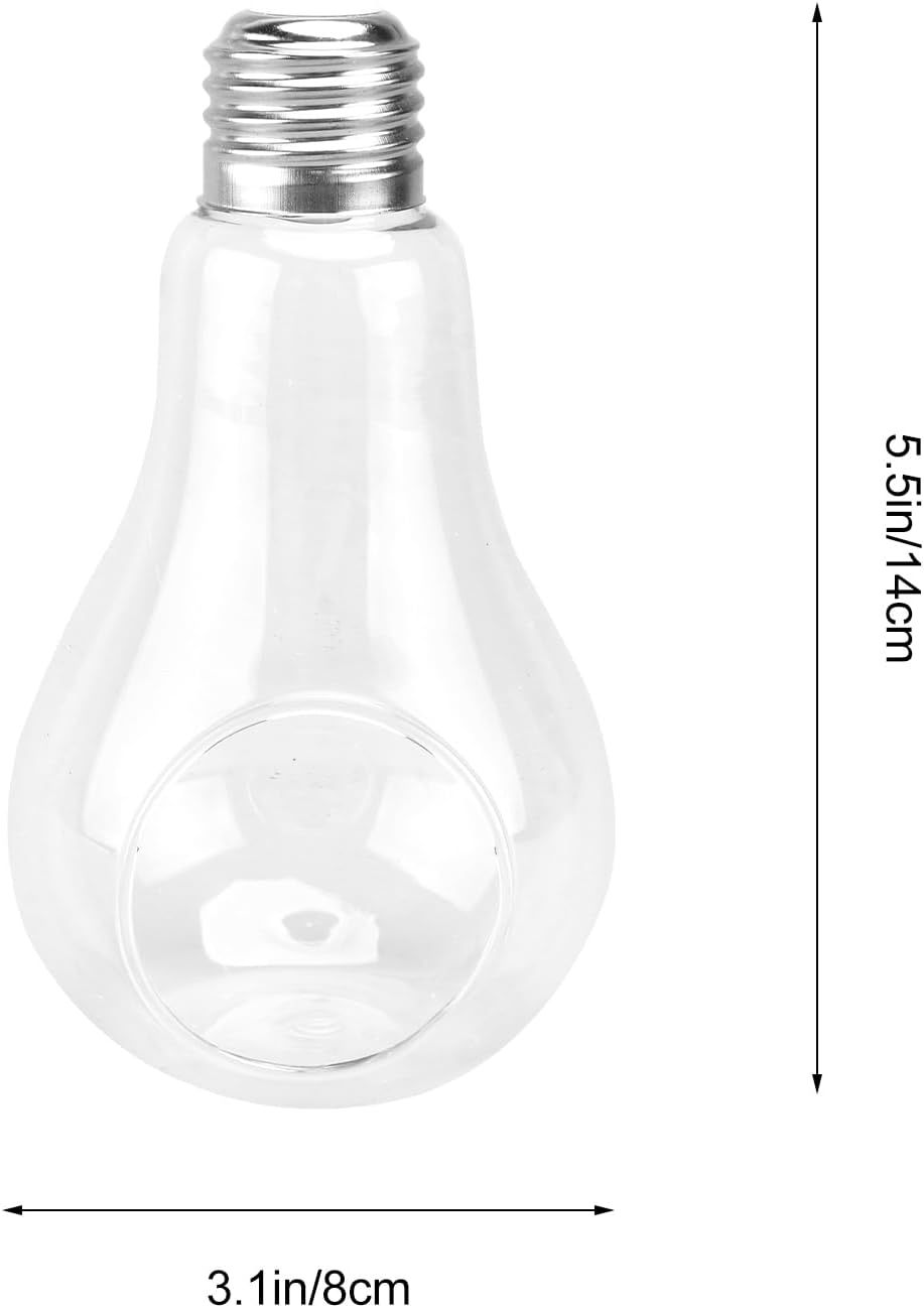 GANAZONO 6 Pcs Light Bulb Shaped Glass Hanging Vases Hydroponic Planters for Home Decor Desktop Air Plant Propagation Garden Centerpieces