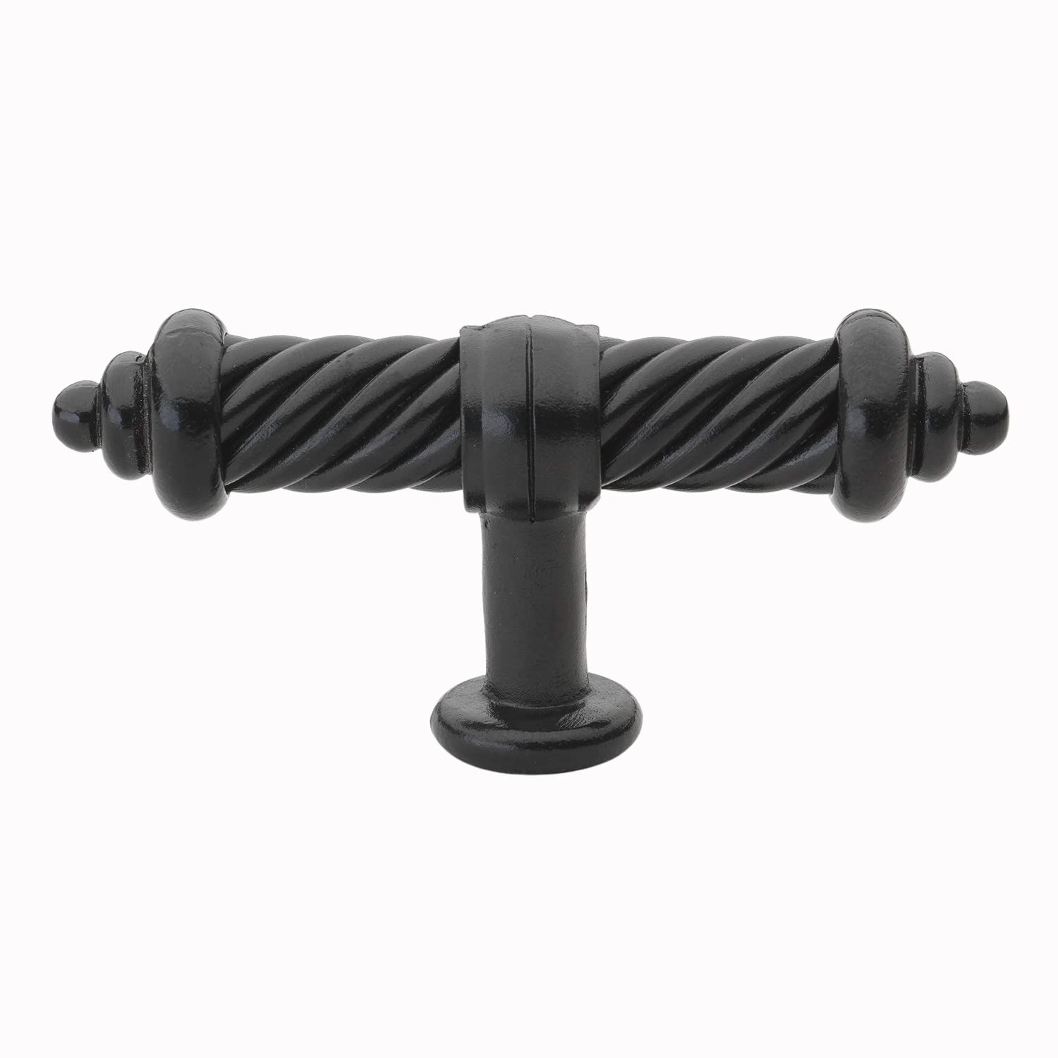 GlideRite Hardware Brushed Black Twisted Bird Cage Pull Cabinet Handle
