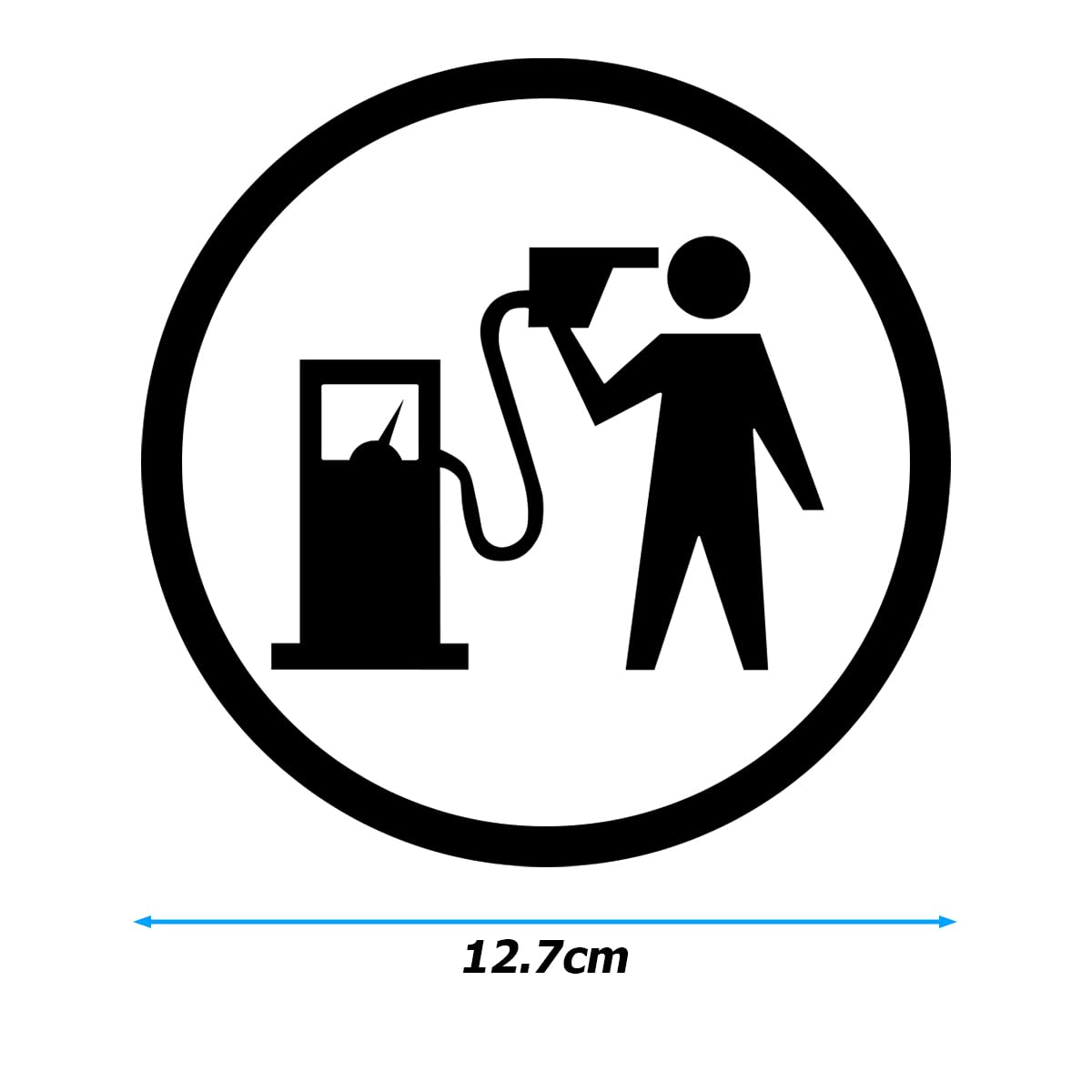 Adesivi Divertenti Per Serbatoio Benzina - Riflettenti, In PET, 12x9cm, Per Auto E Moto - Foto 4
