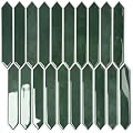 10-Sheet Peel and Stick Backsplash Tile, Self-Adhesive Green Long Hexagon Wall Tiles, Stick on Backsplash for Kitchen, Bathroom, Fireplace, RV, Thicker Design(12"×12").