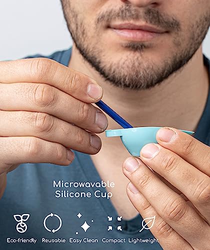 Medi Grade Nose Waxing Kit for Men and Women with Reusable Wax Sticks and Microwavable Cup, 50g - Eco-friendly Wax Kit for Unsightly, Itchy Nasal Hair - Nose Hair Remover with Skin Tape, Bag - Image 4