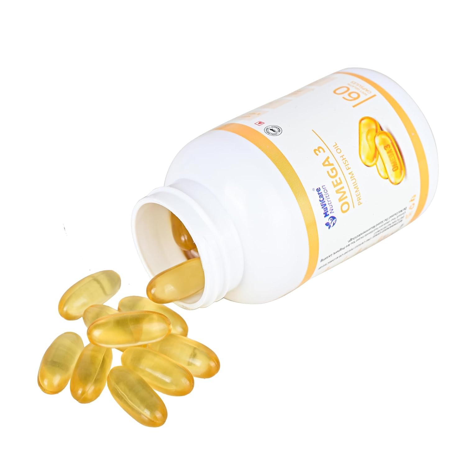 Muvicare Omega-3 Fish Oil 1000mg, 120 Capsules | High Potency EPA & DHA Omega-3 Supplement for Heart, Brain, Joint & Eye Support - Burpless Formula, No Fishy Aftertaste 4