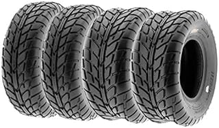 Set of 4 SunF A021 TT Sport ATV UTV Flat Track Tires 25x8-12 Front & 25x10-12 Rear, 6 PR, Tubeless