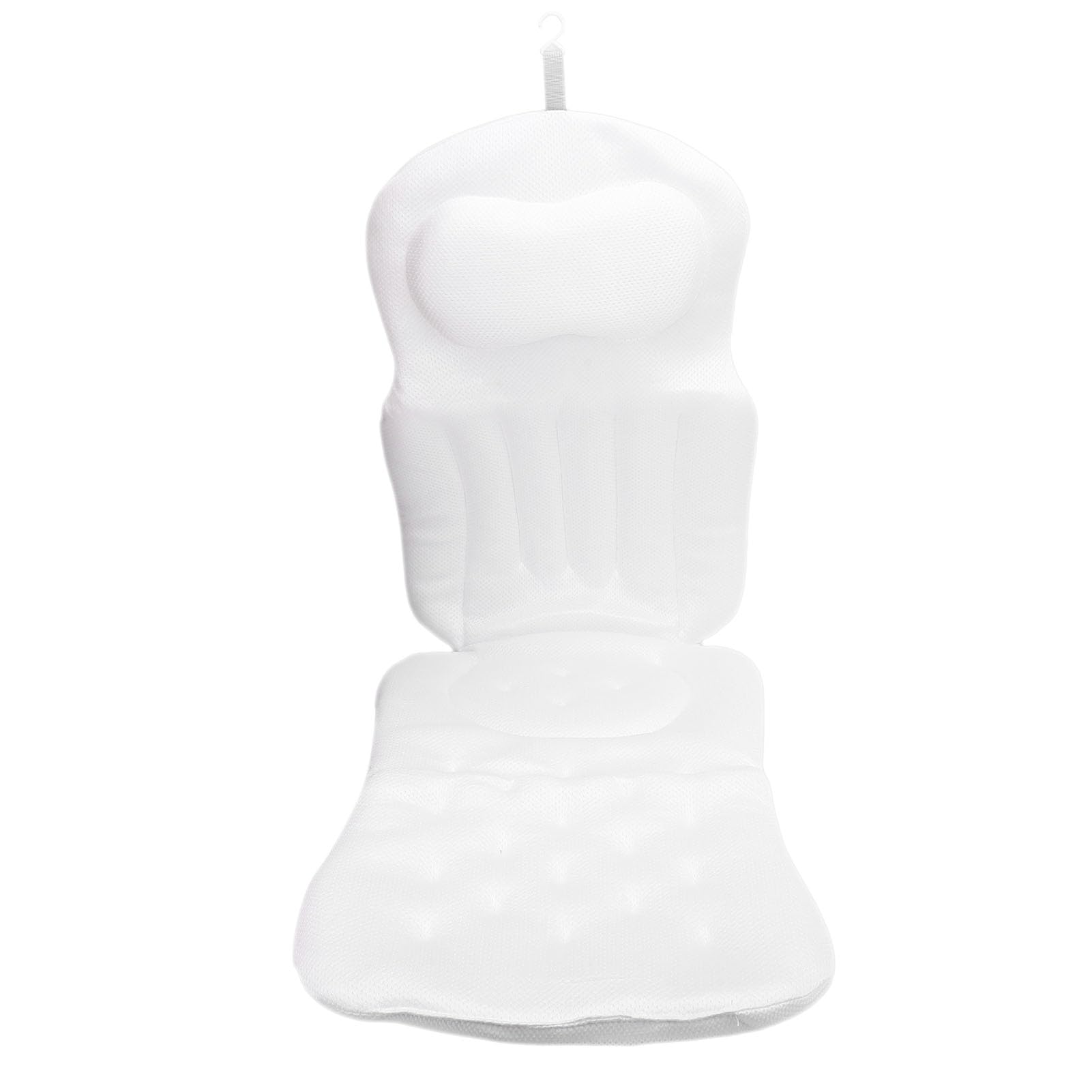 Generic Cuscino da Bagno per Tutto il Corpo Cuscino per Vasca da Bagno in Rete 4D Ad Alta elasticità per Supporto per Collo e Vita con Ventose per Spa e Uso Domestico Materiale in Poliestere