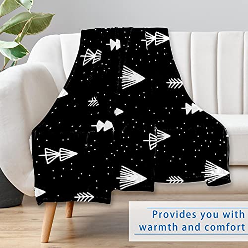 Couverture motifs arbre de Noël, le cadeau idéal pour lit et canapé