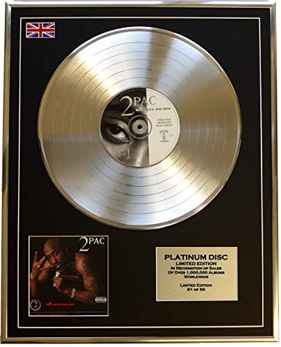 Everythingcollectible 2PAC /Edition Limitee/Cadre CD/Disque DE Platine/All Eyez on ME