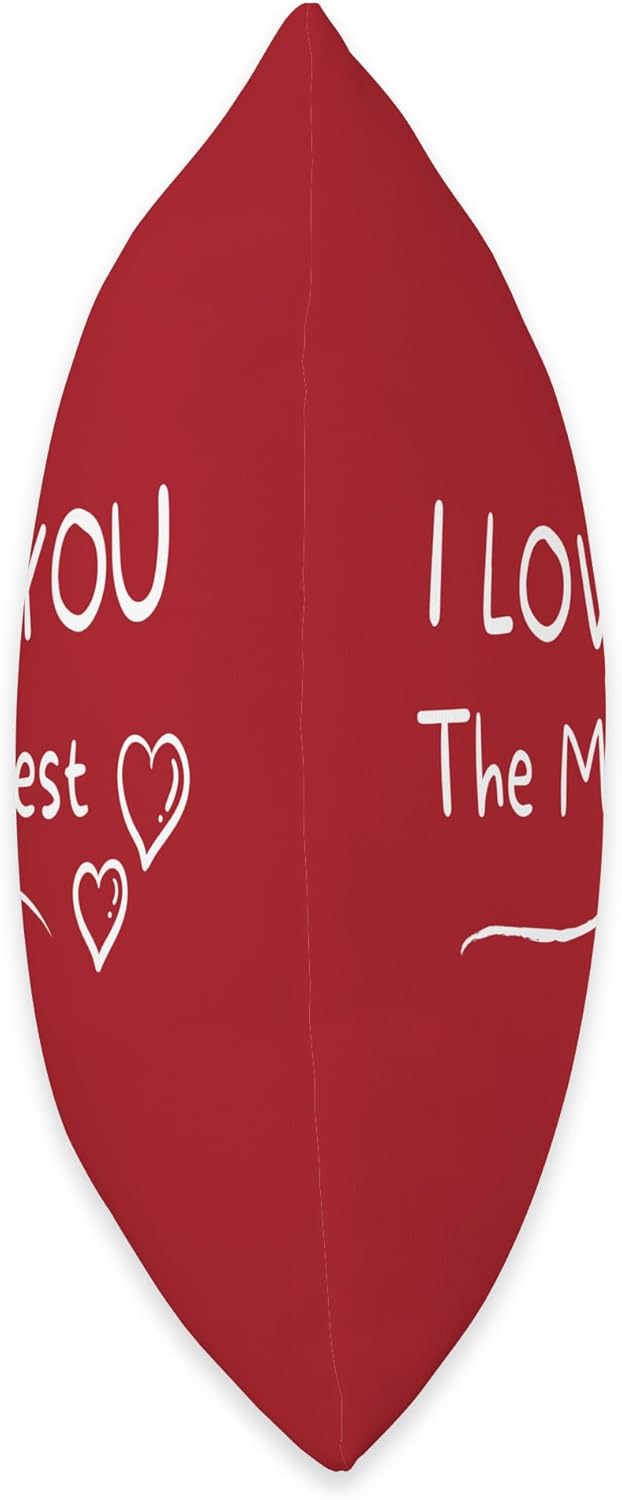 I Love You the Mostest - Fun Expression of Endearment Throw Pillow