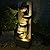 Sunlinua Outdoor-Water-Fountain Waterfalls Garden Fountain 5-Tier Outdoor Floor Standing Water Fountains with Natural Stones, LED Lights, Pump for Garden, Living Room, Patio, 49.2 Inches Tall
