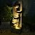 Sunlinua Outdoor-Water-Fountain Waterfalls Garden Fountain 5-Tier Outdoor Floor Standing Water Fountains with Natural Stones, LED Lights, Pump for Garden, Living Room, Patio, 49.2 Inches Tall