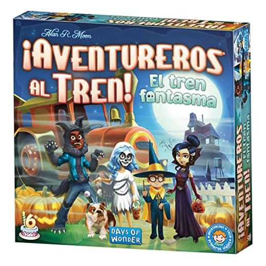 Days of Wonder | ¡Aventureros al Tren! El tren fantasma | Juego de Trenes Fácil y Divertido para Jóvenes Exploradores | A Partir de 6 Años | De 2 a 4 Jugadores | 15-30 Minutos por Partida | Español