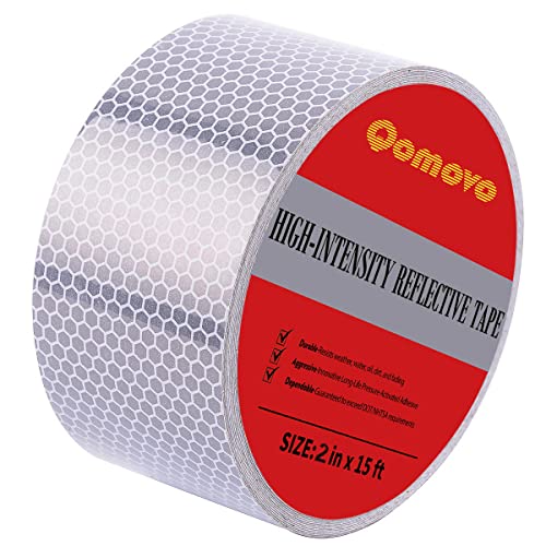 2in x 5yds High-Intensity Reflective Tape for Vehicles Bikes Clothes Helmets Mailboxes,Silver & White 2in x 5yds High-Intensity Reflective Tape for Vehicles Bikes Clothes Helmets Mailboxes,Silver & White