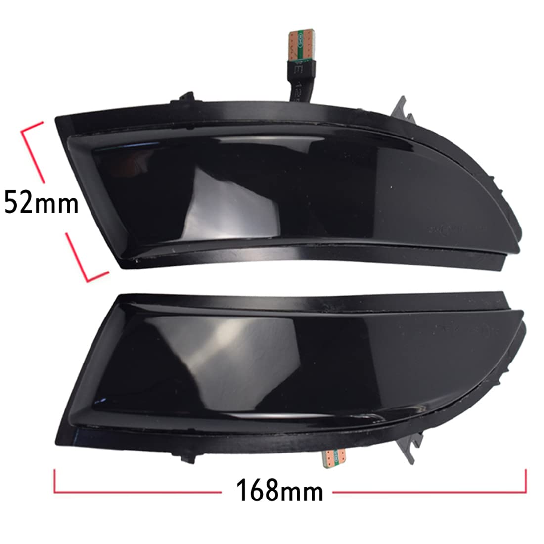 Dynamiczny w??czony kierunkowskaz lusterko wsteczne przydymione soczewki kierunkowskaz kierunkowskaz LED Turn Singal migacz kompatybilny z Renault Clio IV Lutecia Captur