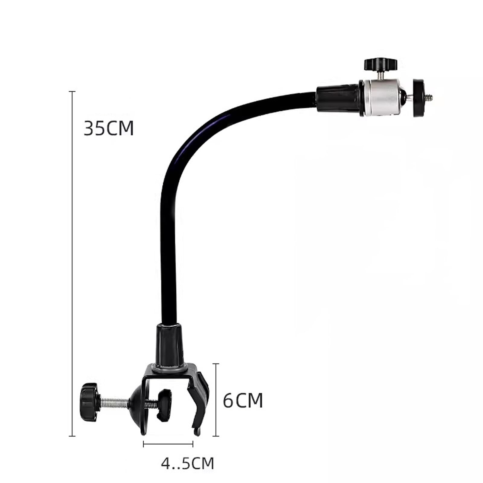 Stojak na projektor Uchwyt do projektora użytku domowego Mini przenośny projektor Stolik kawowy Wielofunkcyjny uchwyt gięcia Uniwersalny bez dziurkacza Kino domowe(35cm)