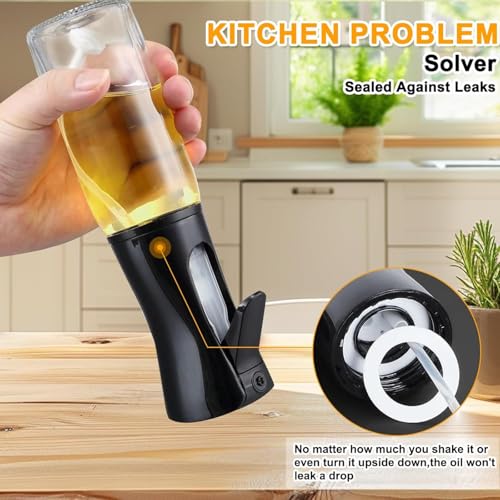 Image of GO STORE Oil Sprayer For Cooking, 200 Ml, Glass Body, Refillable Cooking Oil Spray Bottle Spritzer, Widely Used For Salad Making, Baking, Frying, Bbq