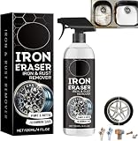 Genérico Iron Eraser Rust Remover Spray, 120ml Descontaminante Ferrico Coche, Espray removedor de Polvo de Hierro para Llantas y Pintura de automóviles, para Superficies automotrices (1 Unidad)