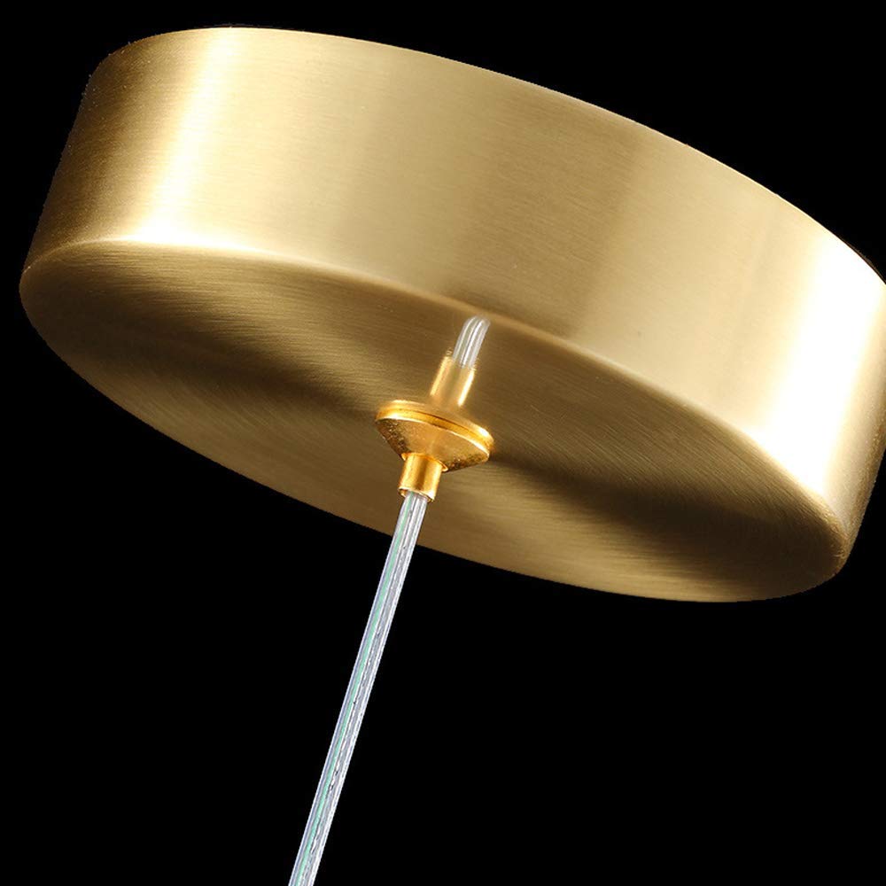 MMRTDJDR Kit de lámpara Colgante de Cristal Luces de Techo Colgantes LED Luces Colgantes de Techo posmodernas nórdicas Lámparas Colgantes Creativas Luz de suspensión Ajustable en Altura Accesorio de