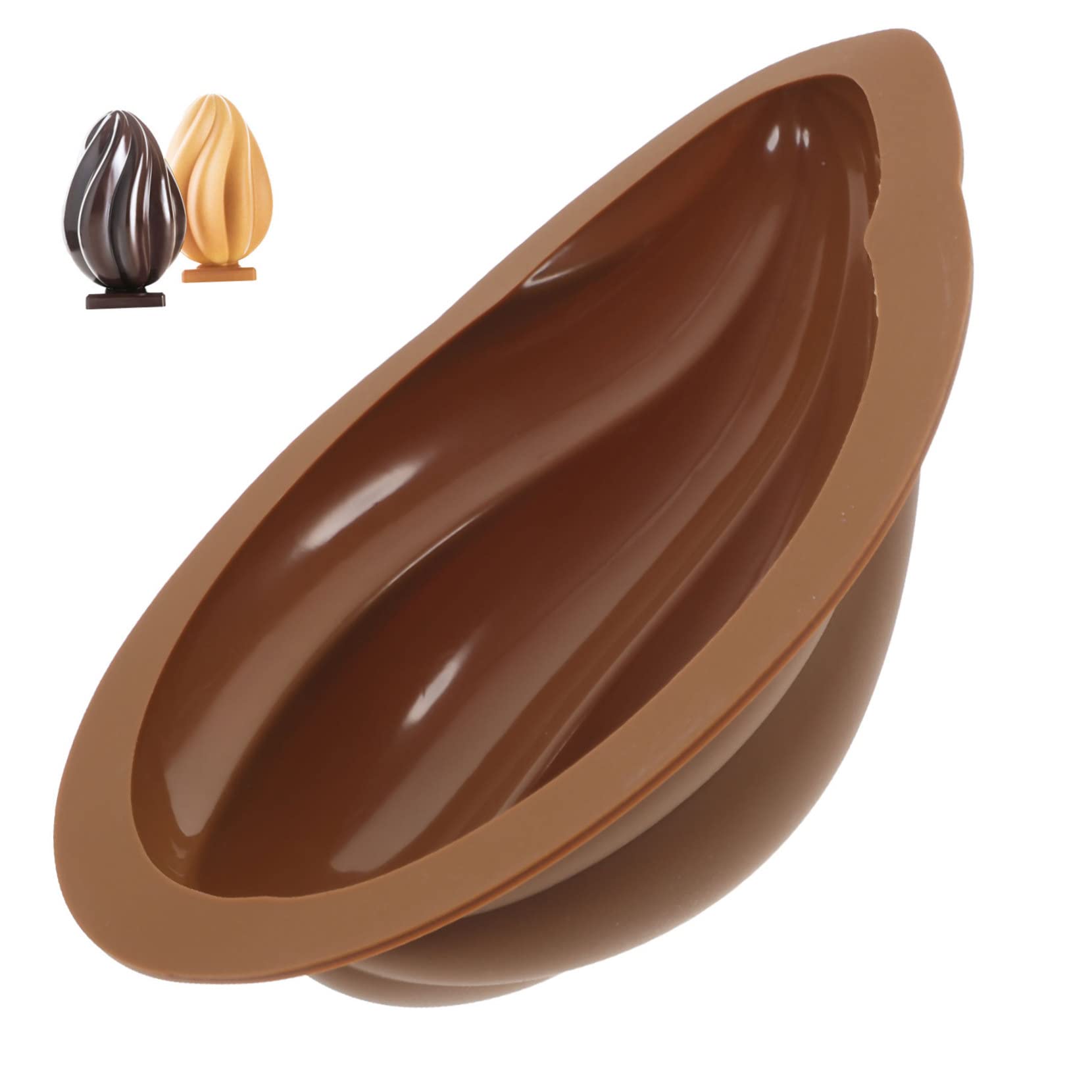 Zerodeko 4piezas Molde De Silicona Para Chocolate De De Pascua Para Galletas y Postres Creativos Molde De Diseño Único y Divertido Para Celebraciones y Actividades De Repostería Familia