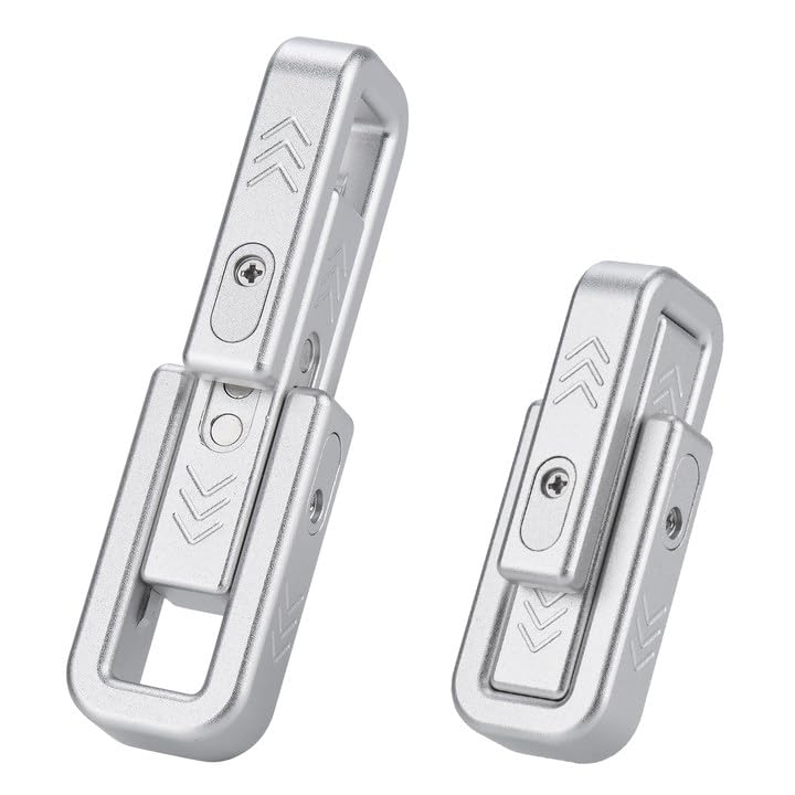 OBEST Fidget Slider Toys de Cubo, Juguete Deslizante Magnético EDC Metal para Aliviar Estrés y Ansiedad, Juguete Sensoriales para Autismo y Tdah, Juguetes Escritorio Oficina Adulto Antistress