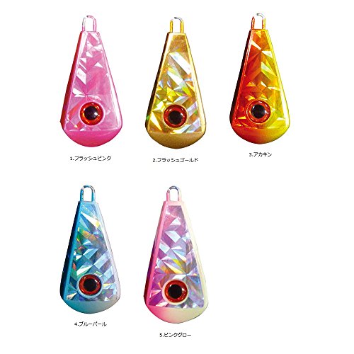 ハヤブサ(Hayabusa) 目玉集魚シンカー 舵型 40号-3 アカキン 4枚目