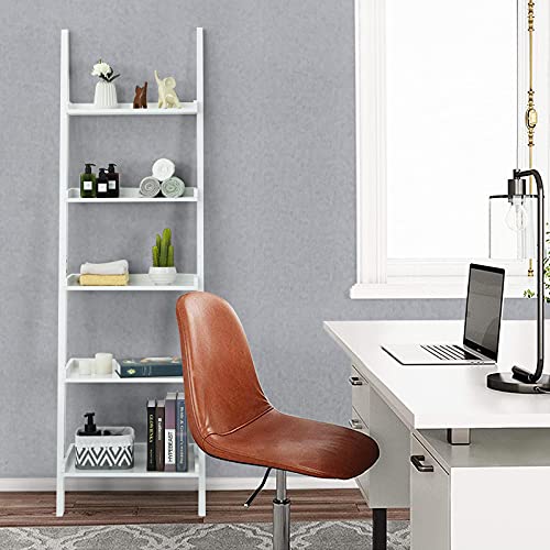 5-Tier-Ladder-Shelf-Wooden-Leaning-Wall-Rack-Ladder-Shelving-Unit-for-Flower-Plant-Toy-and-Book 5 Tier Ladder Shelf Wooden Leaning Wall Rack Ladder Shelving Unit for Flower Plant Toy and Book