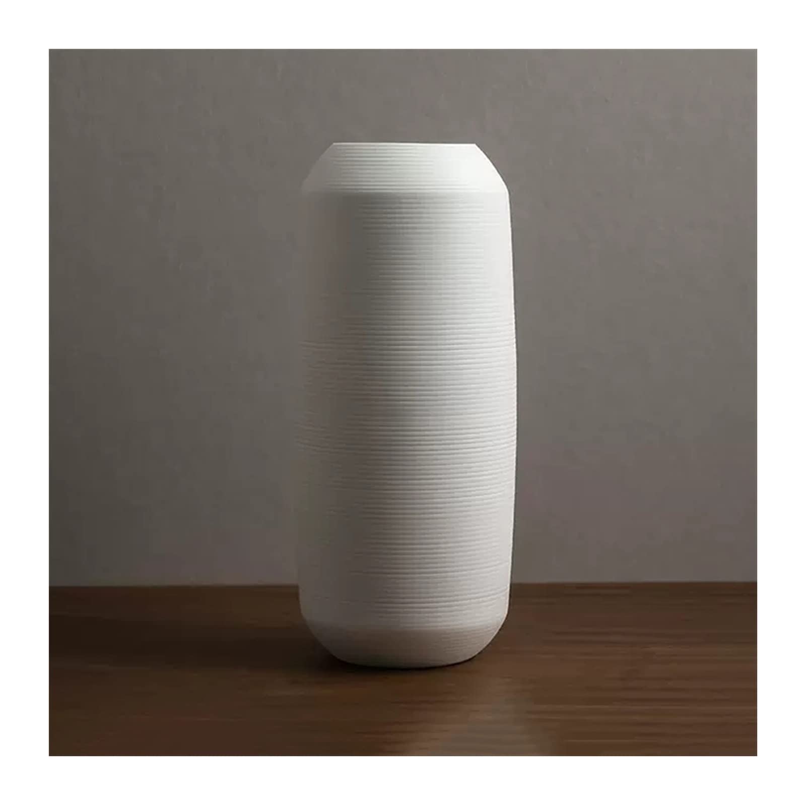 asdchZen Vases Simple Vase Hydroponic Culture Flowers Green Plants Vases Dried Flowers Flower Arrangement Decoration Bedroom Living Room Home Decoration Flowers Vases,One Color-C