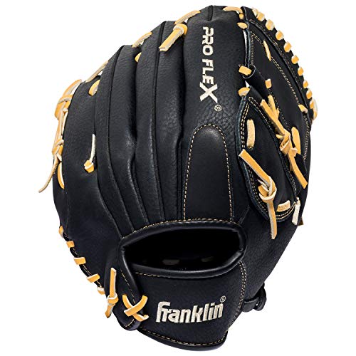 Franklin Sports Pro Flex Hybrid Series Baseball Fielding Glove, Right Hand Throw, 12-Inch