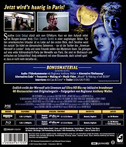 An American Werewolf in Paris – 4K Blu-ray (UHD + Blu-ray Disc)