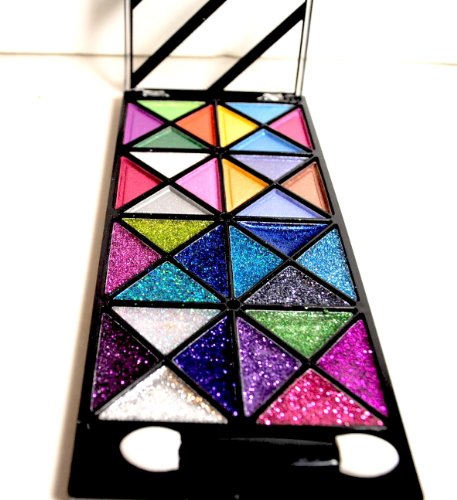 32 Color Design Glitter & Shimmer Duo Eyeshadow Makeup Kit