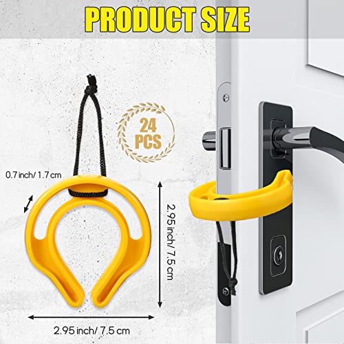 Kigley 24 Pcs First Responder Door Stop Jam With Ropes Law Enforcement Gear Tactical Door Jammer Wedge For Police Firefighter Emergency Medical Services Home Use Keep Doors From Closing #TOP1